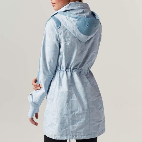 Blanc Noir Camo Anorak Light Blue Rain Jacket - Picture 5 of 15